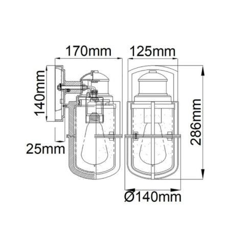 Applique murale d'extérieur Suri S