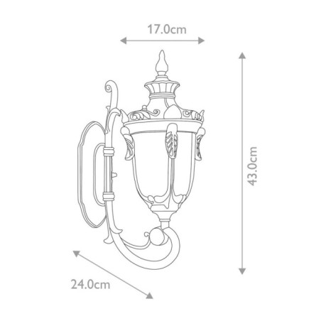 Applique murale d'extérieur Philadelphia S