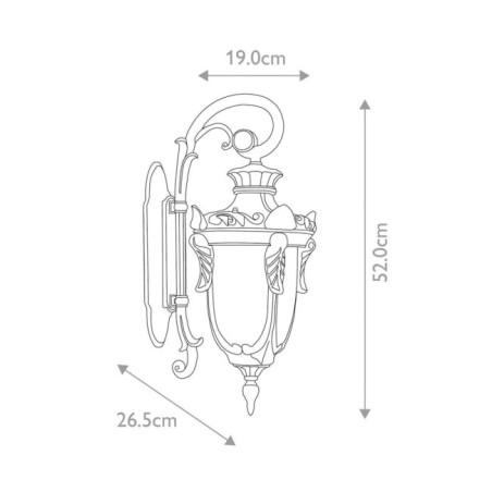 Applique murale d'extérieur Philadelphia M II