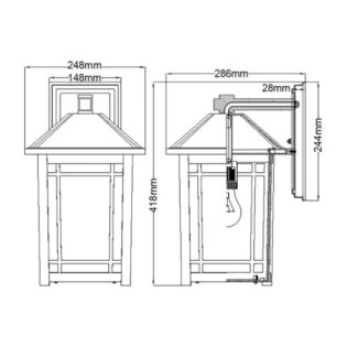 Applique murale d'extérieur...