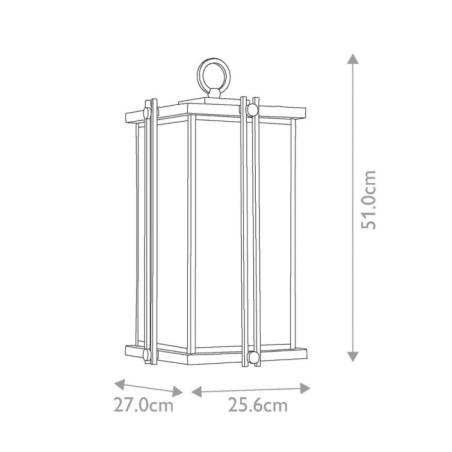 Applique murale d'extérieur Goldenrod L