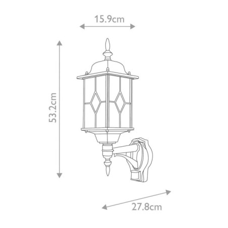 Applique d'extérieur avec capteur Wexford
