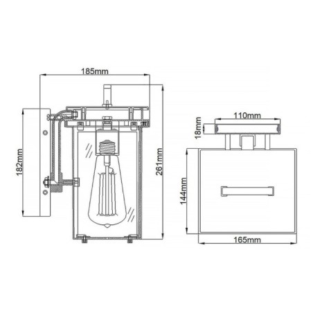 Applique murale d'extérieur Glenview S