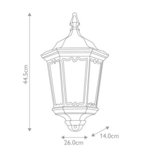 Applique d'extérieur avec capteur Medstead