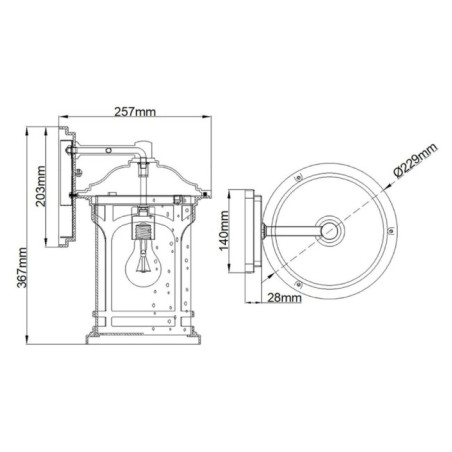 Applique murale d'extérieur Marblehead M