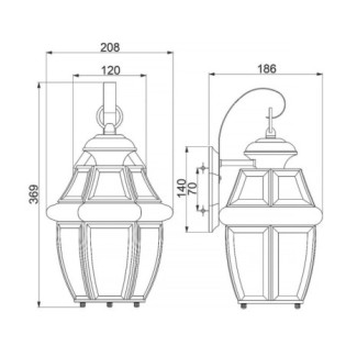 Applique murale d'extérieur Newbury M