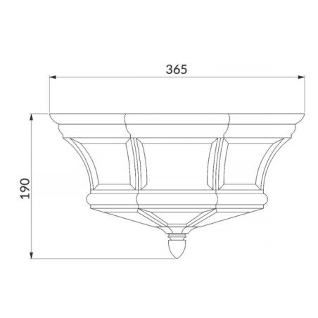 Plafonnier d'extérieur Newbury (3 lumières)