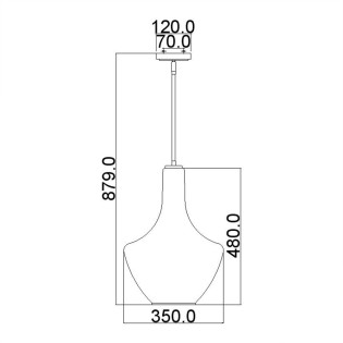 Lámpe de plafond Everly M