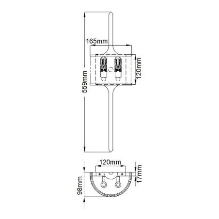 Applique de salle de bains Mona