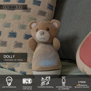Lampe pour enfants Dolly Bear LED avec musique (3W)