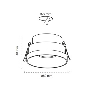 Encastrable au plafond...