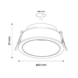 Encastrable au plafond fixe...