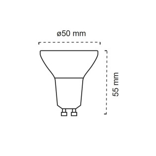 Ampoule LED GU10 avec...