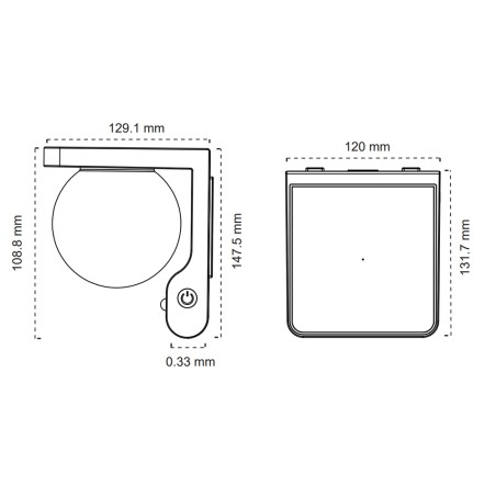 Applique extérieure LED Surfe Solar (3W)