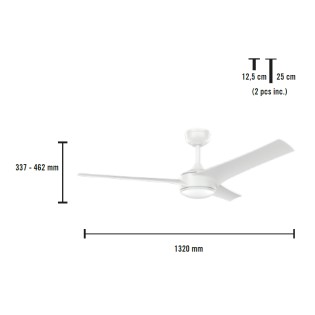 Ventilateur de plafond LED Maestrale CCT (18W)