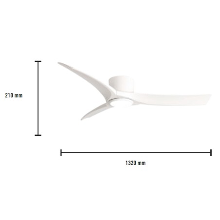 Ventilateur de plafond LED Solano CCT Dim (24W)