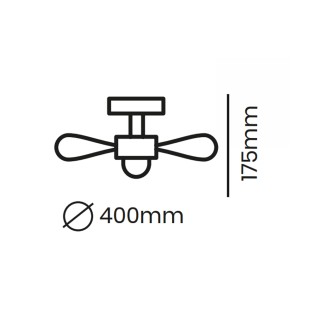 Ampoule ventilateur LED pales rétractables Mandy CCT (18W)