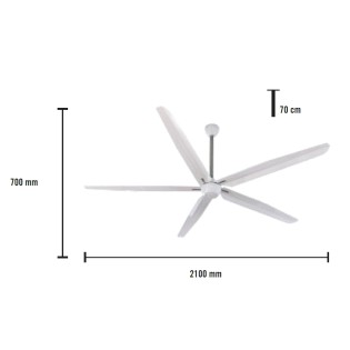 Ventilateur de plafond industriel Haruka