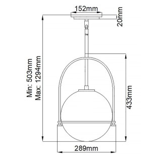 Lámpe de plafond Somerset Opal
