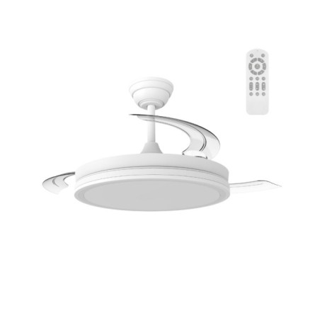 Ventilateur LED Night Eco Blanc 48W CCT/Dimmable avec cadeau