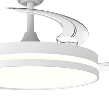 Ventilateur LED à pales rétractables Ferro Eco CCT Dim (48W)