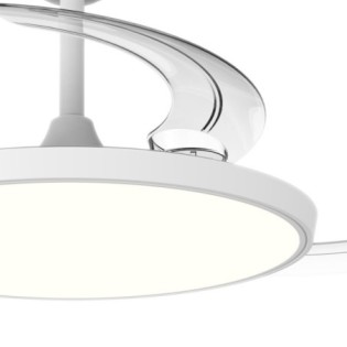 Ventilateur LED à pales rétractables Cookie CCT Dim (60W)