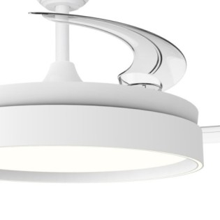 Ventilateur LED à pales rétractables Glow Evo CCT Dim (60W)