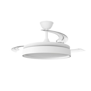 Ventilateur LED à pales rétractables Glow Evo CCT Dim (60W)