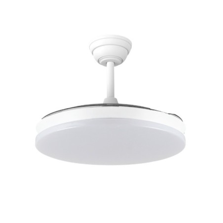 Ventilateur LED à pales rétractables Milky Eco CCT Dim (48W)