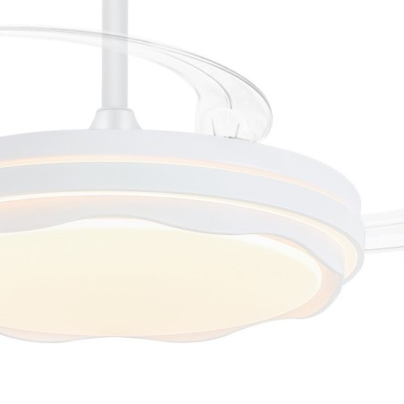 Ventilateur LED à pales rétractables Prius Evo CCT Dim (60W)