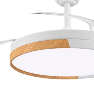 Ventilateur LED à pales rétractables Ecoro CCT Dim (48W)