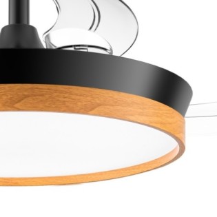 Ventilateur LED à pales rétractables Paneco Mini CCT Dim (39W)