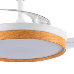 Ventilateur LED à pales rétractables Paneco Mini CCT Dim (39W)