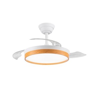 Ventilateur LED à pales rétractables Paneco Mini CCT Dim (39W)