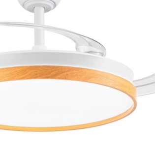 Ventilateur LED à pales rétractables Paneco CCT Dim (48W)