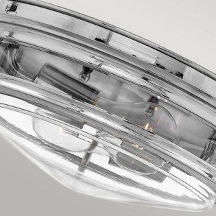 Plafonnier pour salles de bains Hadrian Transparent