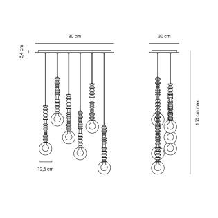 Suspension Joselito (6 lumières)