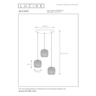 Suspension Alicent (3 lumières)