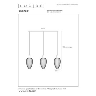 Suspension Aurelie (3 lumières)