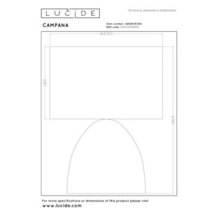 Lampe á poser Campana