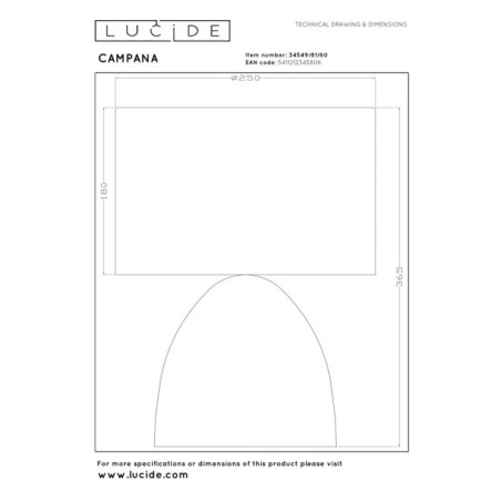 Lampe á poser Campana