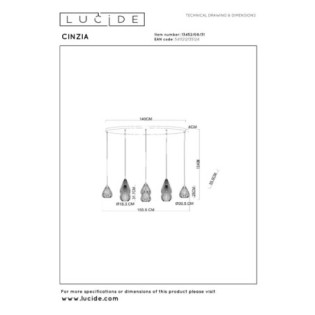 Suspension Cinzia (8 lumières)