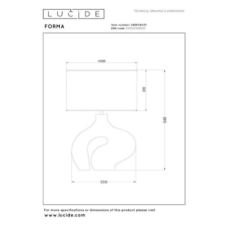 Lampe á poser Forme