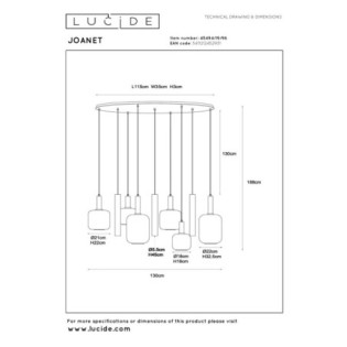 Suspension Joanet (6 lumières)