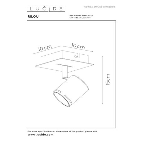 Plafonnier LED Rilou (5W)