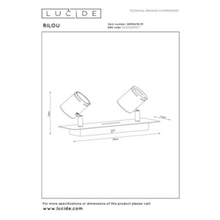 Plafonnier Rilou (2 lumières)