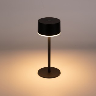 Lampe de table rechargeable LED Meba Noir (2W)