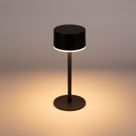 Lampe de table rechargeable LED Meba Noir (2W)