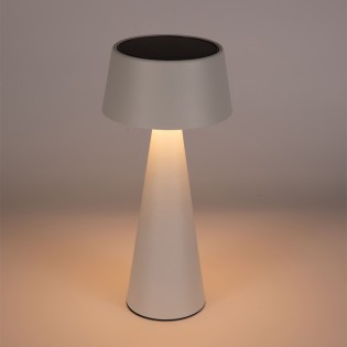 Lampe de table rechargeable solaire LED Meri Blanc (3W)
