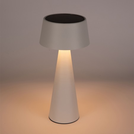 Lampe de table rechargeable solaire LED Meri Blanc (3W)